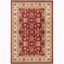 Ivory and Red Synthetic Safavid Style Area Rug, 12' x 15'