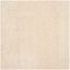 Ivory Synthetic Square Shag Area Rug 6'7"