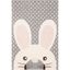 Grey and Ivory Wool Bunny 4' x 6' Kids Area Rug