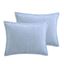 Costa Sera Blue Cotton Embroidered Standard Shams, 2-Pack