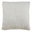 Ivory Faux Mohair Throw Pillow Cover