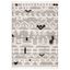 Casablanca Ivory and Black Wool 8' x 10' Hand-Knotted Shag Rug