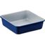 Blue Aluminized Steel Square Cake Pan with Ceramic Non-Stick Coating