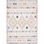 Ivory and Multi Moroccan Boho Tribal 4' x 6' Area Rug