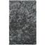 Gray 6' x 9' Hand-Tufted Shag Wool and Synthetic Rug