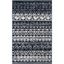 Chic Lodge Style 30" Blue Synthetic Easy-Care Area Rug