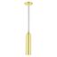 Elegant Satin Brass LED Pendant Light for Indoor/Outdoor Use