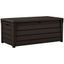 Keter Brown 120 Gallon Lockable Plastic Wicker Deck Box