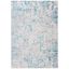 Amelia Grey and Turquoise Rectangular Washable Area Rug