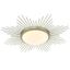 Kieran 24" White Gold Glass LED Flush Mount