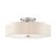 Solstice Brushed Nickel 6-Light LED Semi-Flush Drum Light