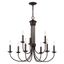 Estate Bronze 9-Light Classic Steel Chandelier