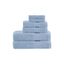 Organic Cotton Blue Washcloth and Hand Towel Set