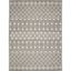 Moroccan Diamond Charcoal 7'10" x 9'10" Synthetic Area Rug