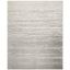 Light Grey and Grey Synthetic Reversible 8' x 10' Area Rug