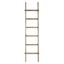 Rustic Natural Wood Decorative Ladder with 6 Rungs