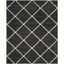 Hudson 8' x 10' Grey/Ivory Synthetic Shag Area Rug