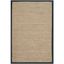 Reversible Herringbone Natural & Black Cotton Area Rug - 3' x 5'