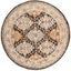 Aspen 3' Round Multicolor Wool Area Rug