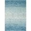 Madison Blue and Turquoise Synthetic Area Rug