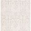 Hand-Tufted Gray Wool-Viscose 59" Square Reversible Rug