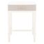 Estella White Wood 1-Drawer Accent Table with Storage