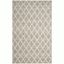 Ivory and Stone Hand-Tufted Wool Rectangular Rug