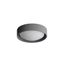 Gray Drum LED Flush Mount Ceiling Light