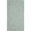 Light Blue and Grey Rectangular Synthetic Indoor/Outdoor Rug