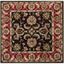 Heritage Elegance Red Square Hand-Tufted Wool Area Rug