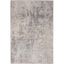 Ivory Abstract Power-Loomed Synthetic 5'3" x 7'3" Area Rug