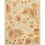 Beige Multicolor Floral Wool 8' x 10' Area Rug