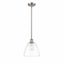 Bristol Glass Mini Pendant Light in Brushed Satin Nickel