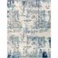 Reversible Easy Care Blue Synthetic 8' x 10' Area Rug