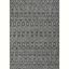 Nordic Lattice 6' x 9' Gray Synthetic Easy-Care Area Rug