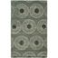 Grey and Ivory Hand-Tufted Wool and Viscose Area Rug