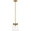 Callista 7.5'' Polished Nickel Mini Pendant with Clear Glass