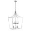 Vallor Chrome 8-Light Two-Tier Pendant