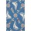 Nautical Blue Diamond Synthetic Indoor/Outdoor Rug