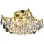 Clara Gold Crystal 4-Light Flush Mount Ceiling Fixture