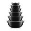 JoyJolt Black Stainless Steel Nesting Mixing Bowl Set of 6