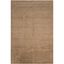 Artisanal Brown Wool 6' x 9' Hand-Knotted Area Rug