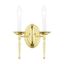 Williamsburgh Polished Brass 2-Light Wall Sconce