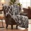 Gray Faux Fur Sherpa Reversible Twin Throw Blanket