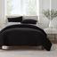 Black Twin/Twin XL Hypoallergenic Duvet Cover Set