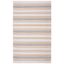 Coastal Charm Orange/Beige Cotton 6' x 9' Handwoven Area Rug