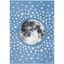 Enchanted Playtime Round Gray Synthetic Area Rug for Kids