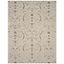 Cream and Beige Floral Shag Area Rug 8'6" x 12'