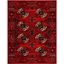 Elegant Red Multi 9'x12' Hand-Knotted Traditional Area Rug