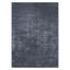 Dark Gray Flat Woven Stripe Synthetic Area Rug 5' x 7'